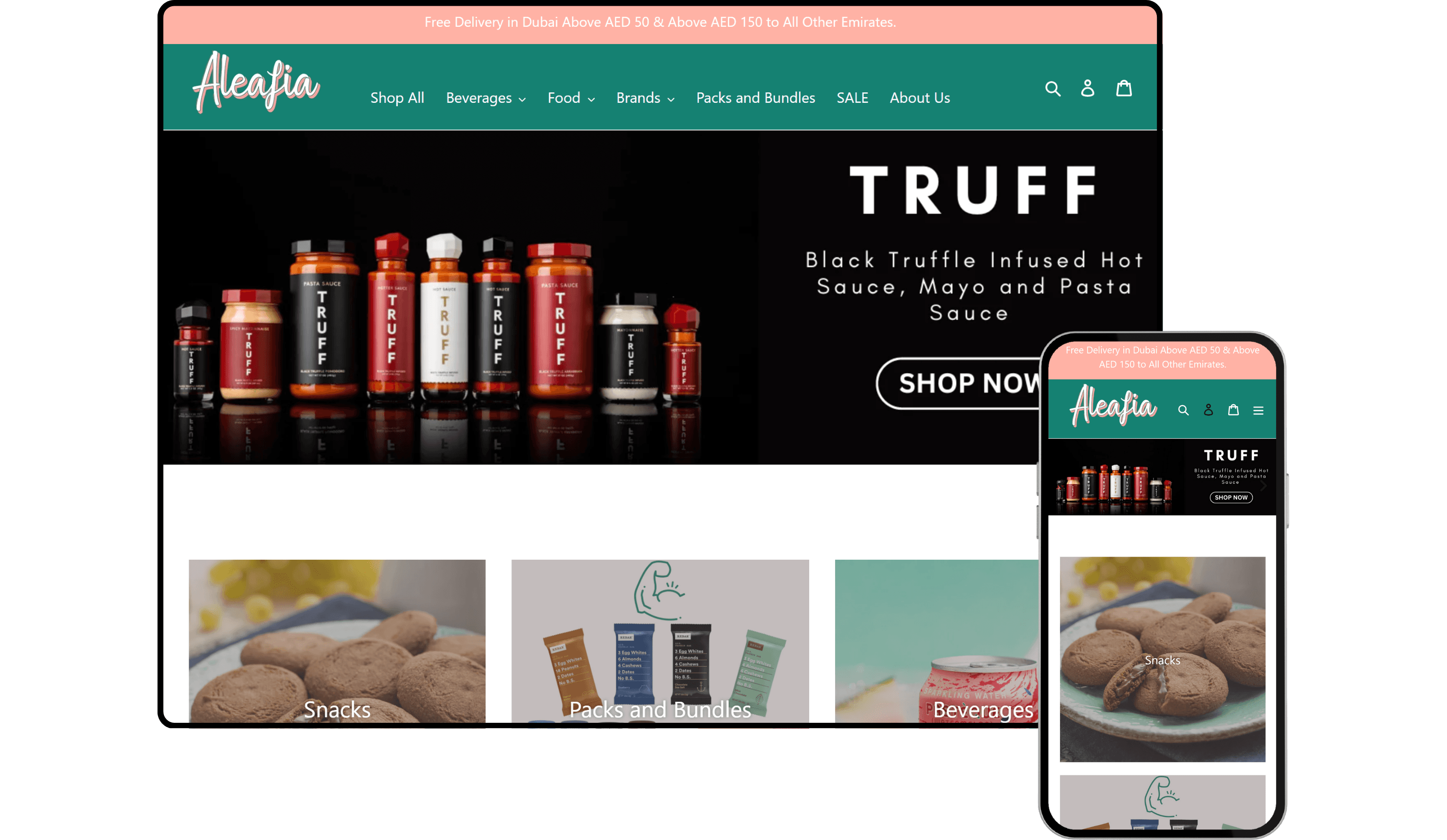 Aleafia - Shopify Store by Experts in Shopify Dubai