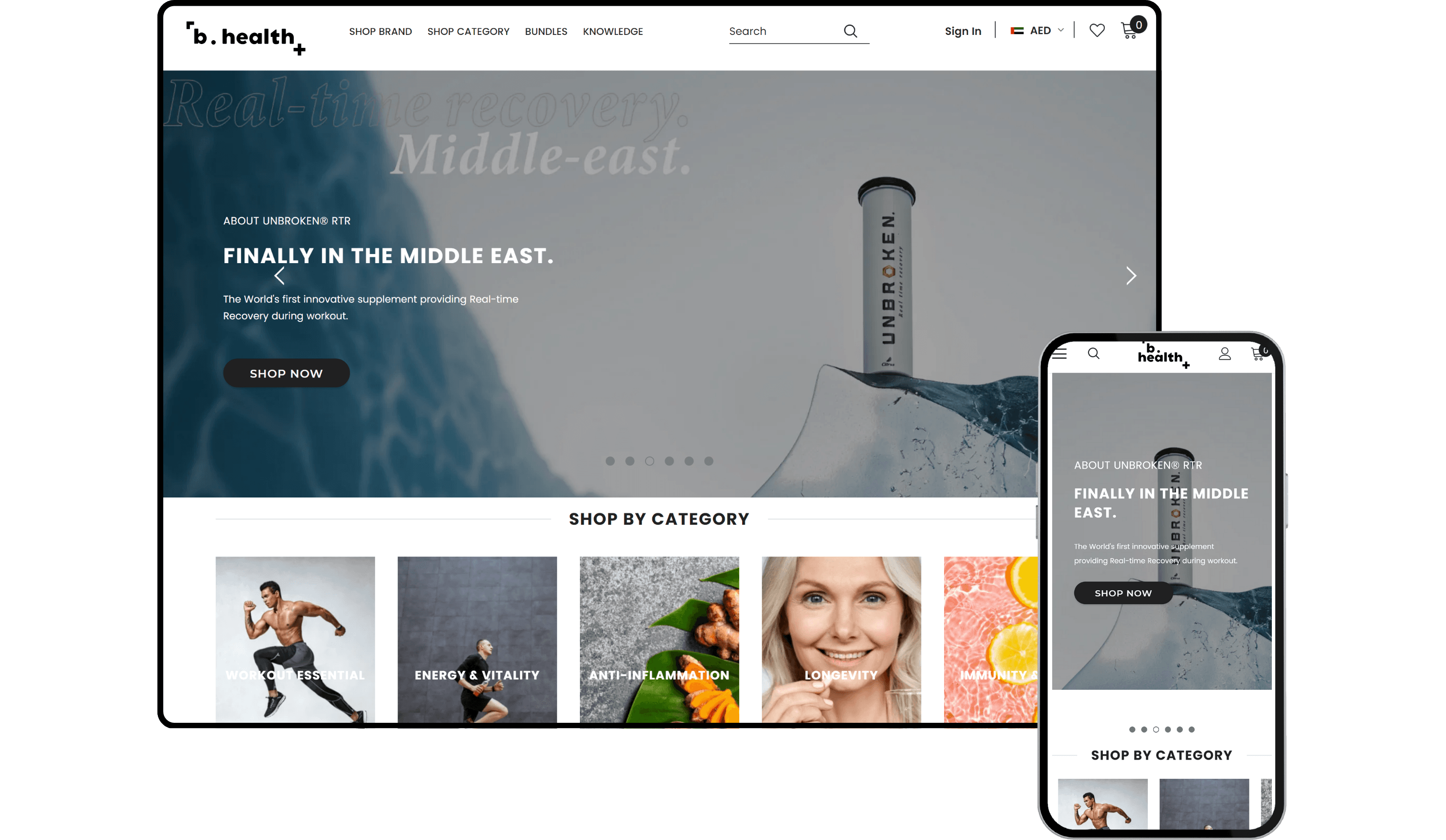 B.Health Shop - Shopify Store by Experts in Shopify Dubai