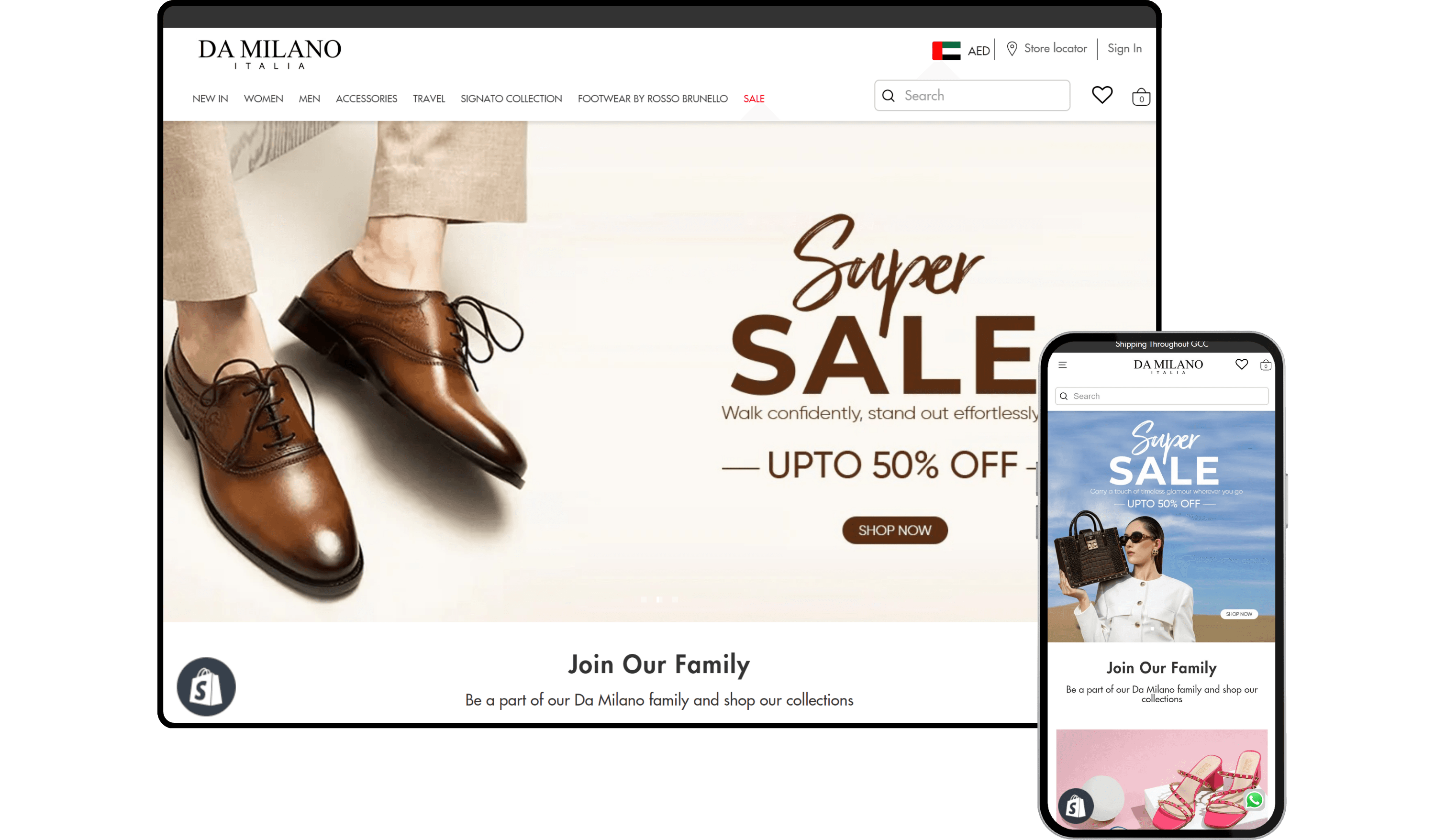 Damilano - Shopify Store by Experts in Shopify Dubai