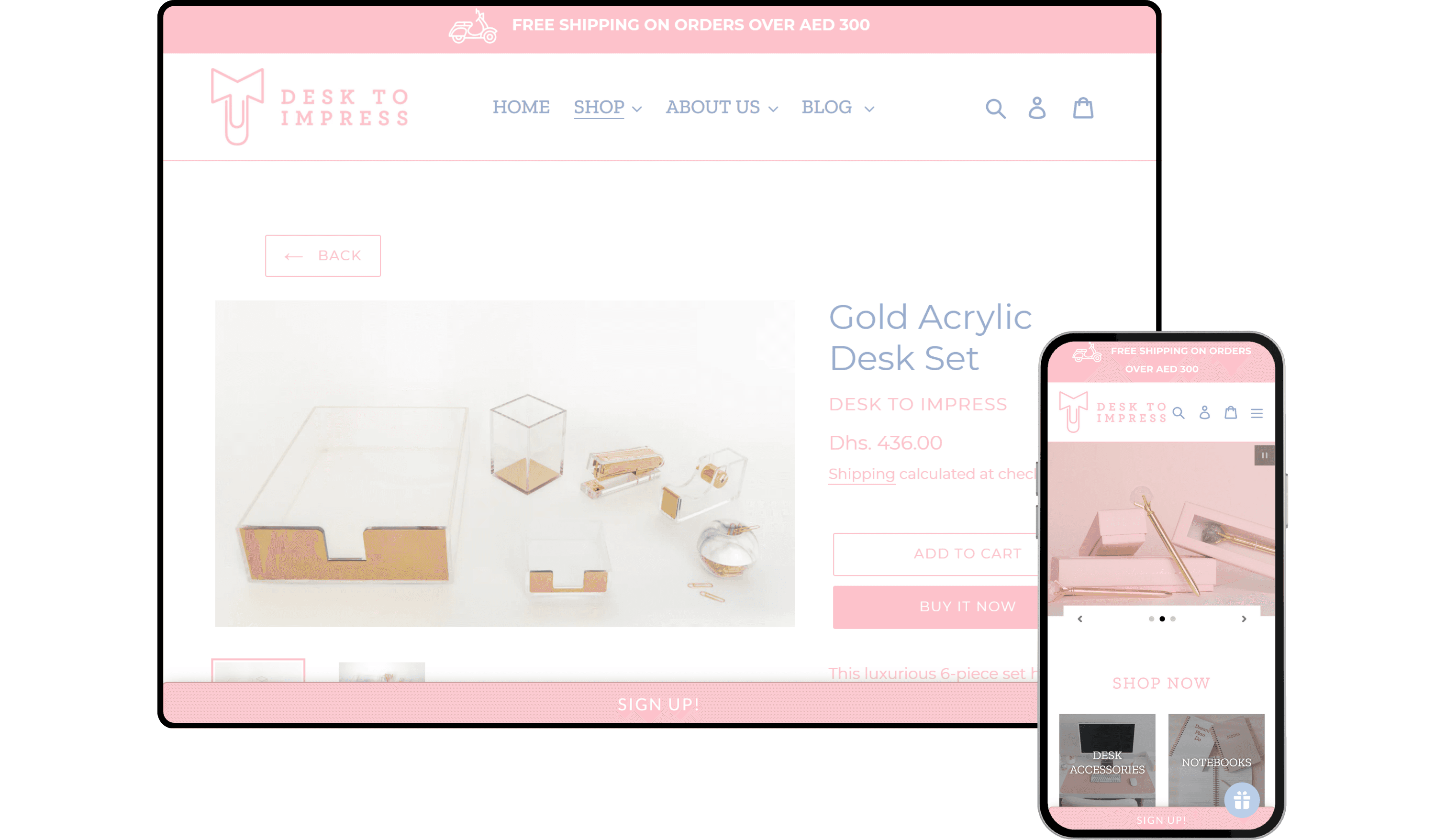 Desk to Impress - Shopify Store by Experts in Shopify Dubai