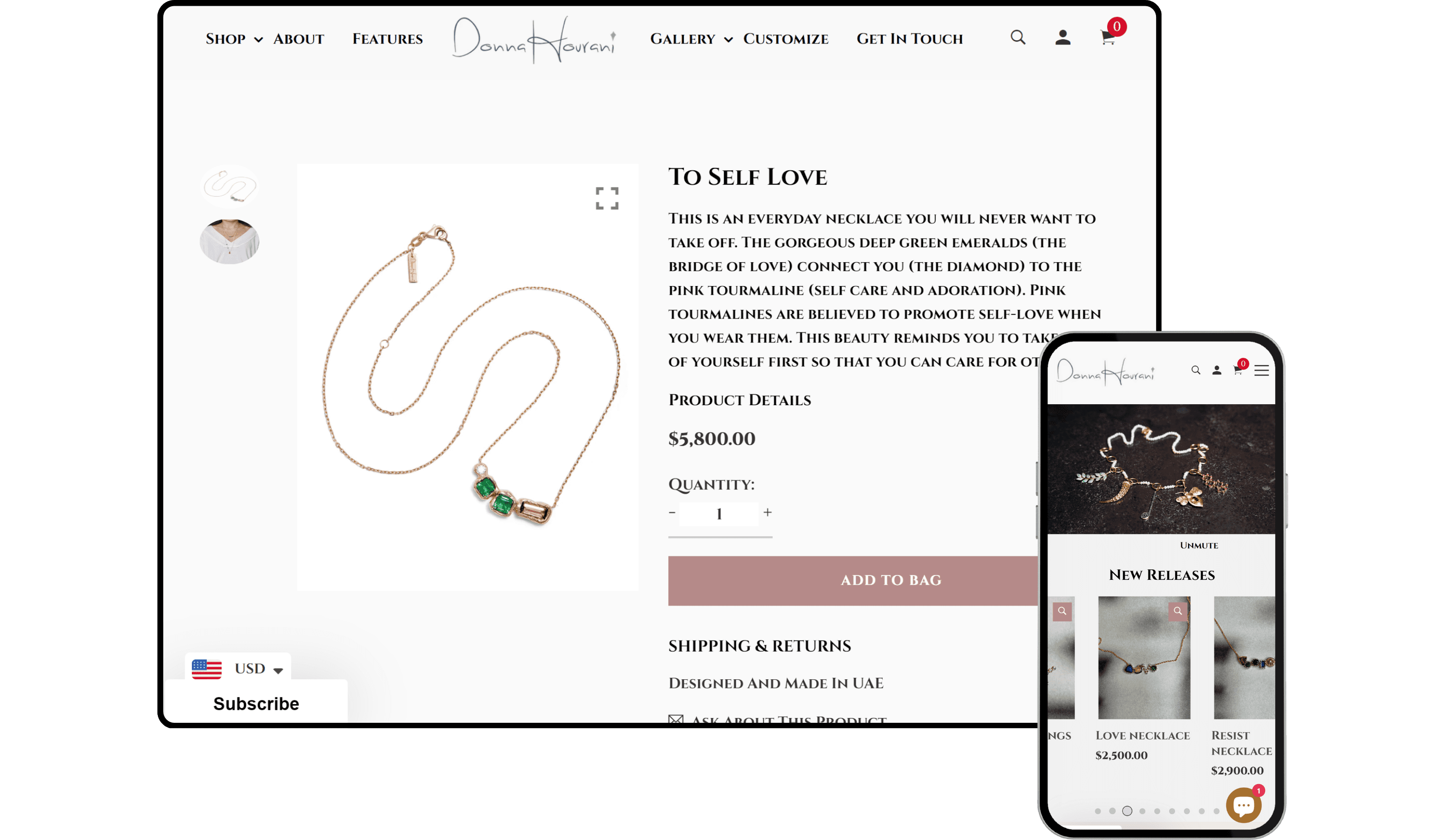 Donna Hourani - Shopify Store by Experts in Shopify Dubai