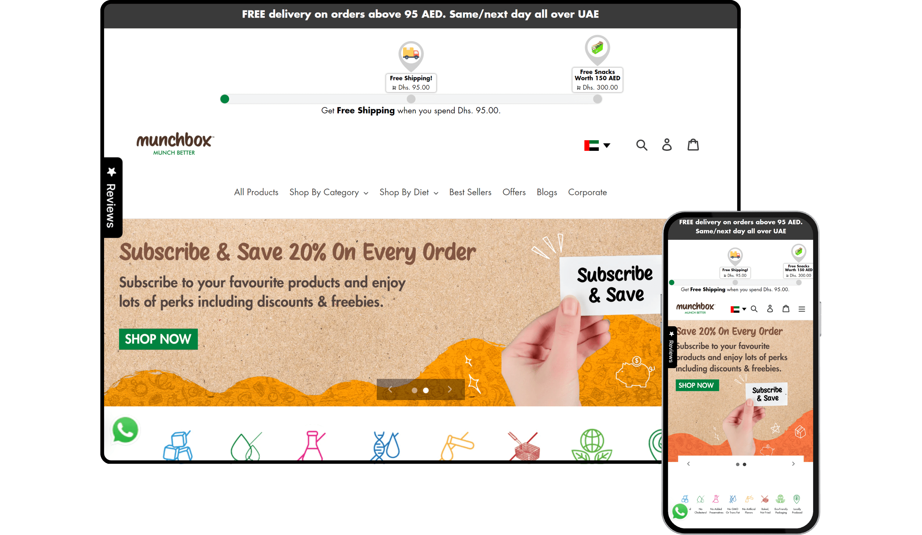 Munch Box - Shopify Store by Experts in Shopify Dubai