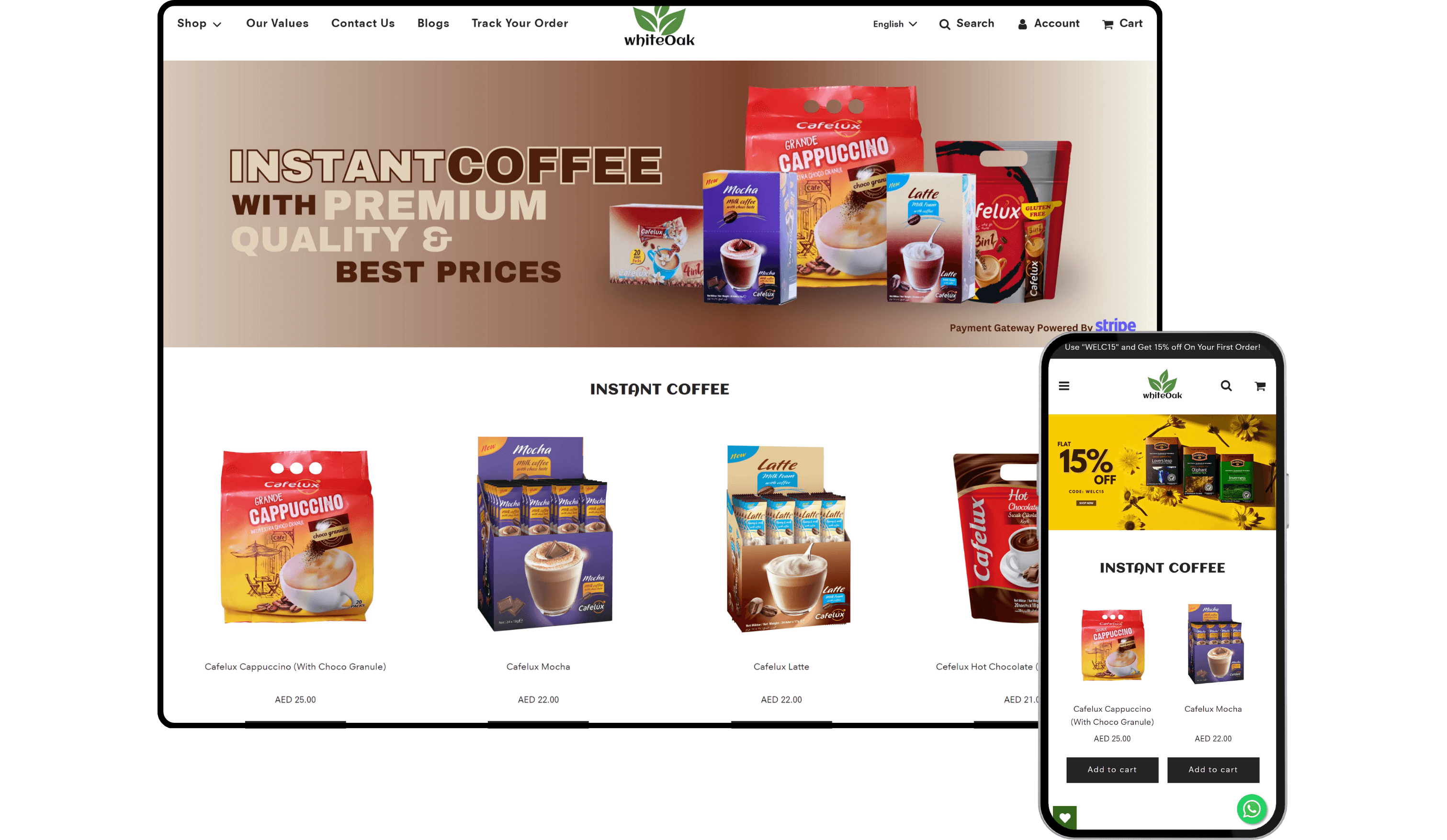 White Oak - Shopify Store by Experts in Shopify Dubai