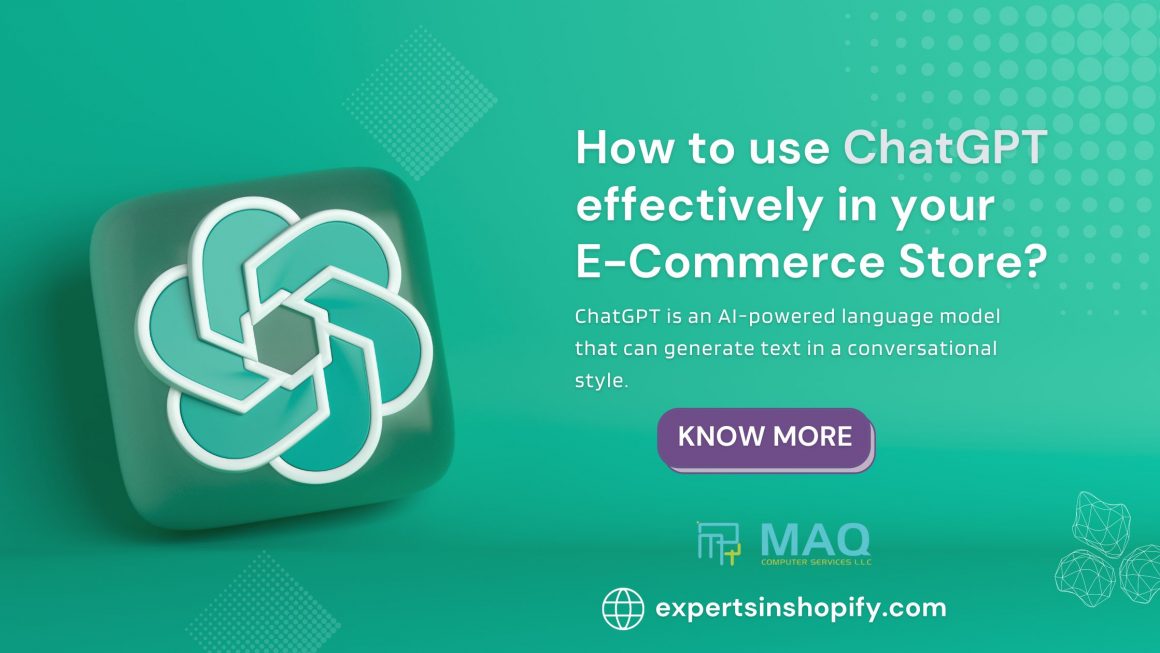 How to use ChatGPT effectively in your E-Commerce Store?